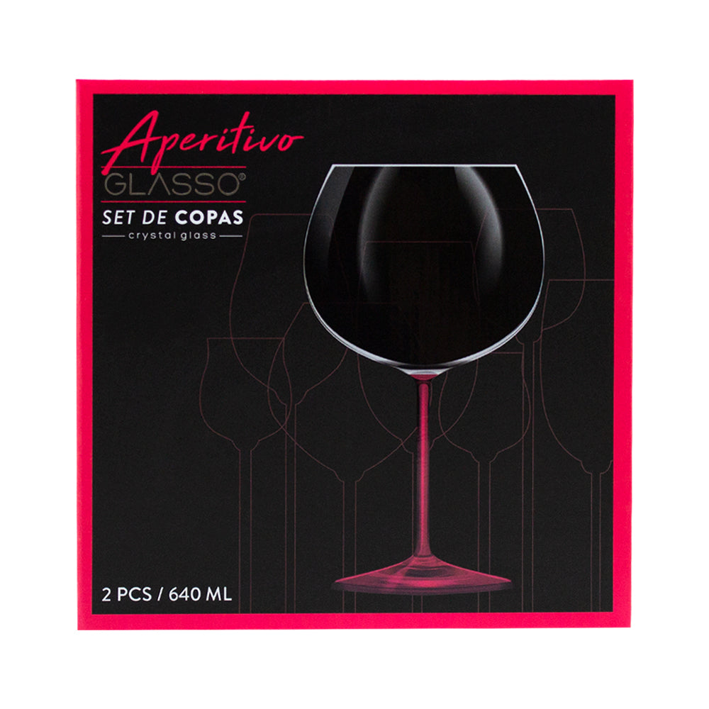 Set 2 Copas Aperitivo - Rojo Glasso – Wayu Perú