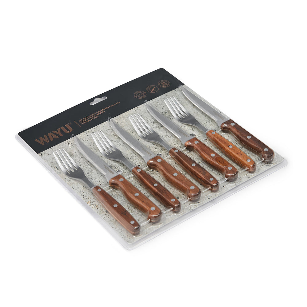 Set cuchillos y tenedores prm 8 pcs wayu