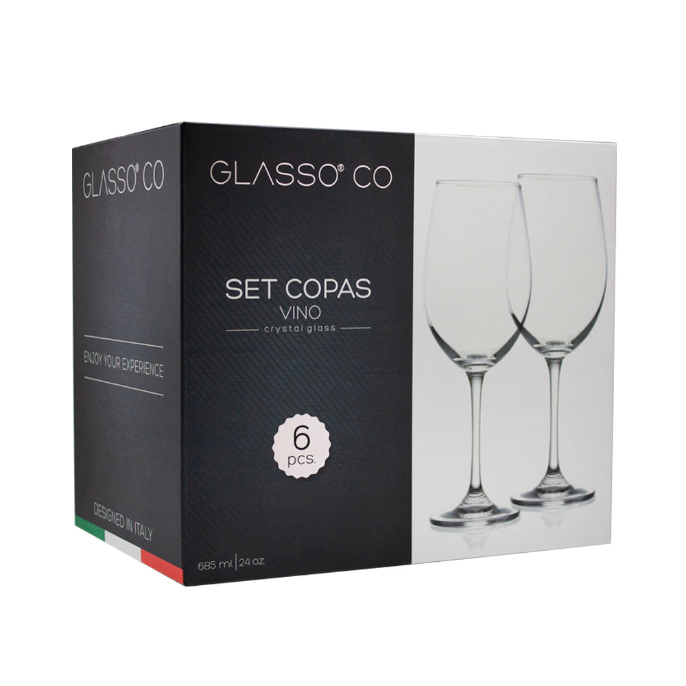 
                  
                    Set 6 Copas Cristal Glass Vino
                  
                