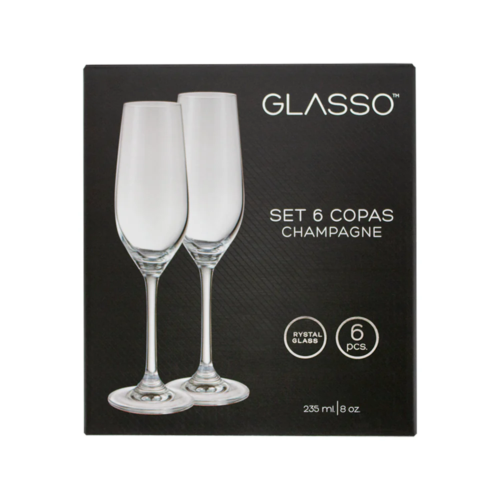 
                  
                    Set Copa de Champagne Cristal Glasso
                  
                