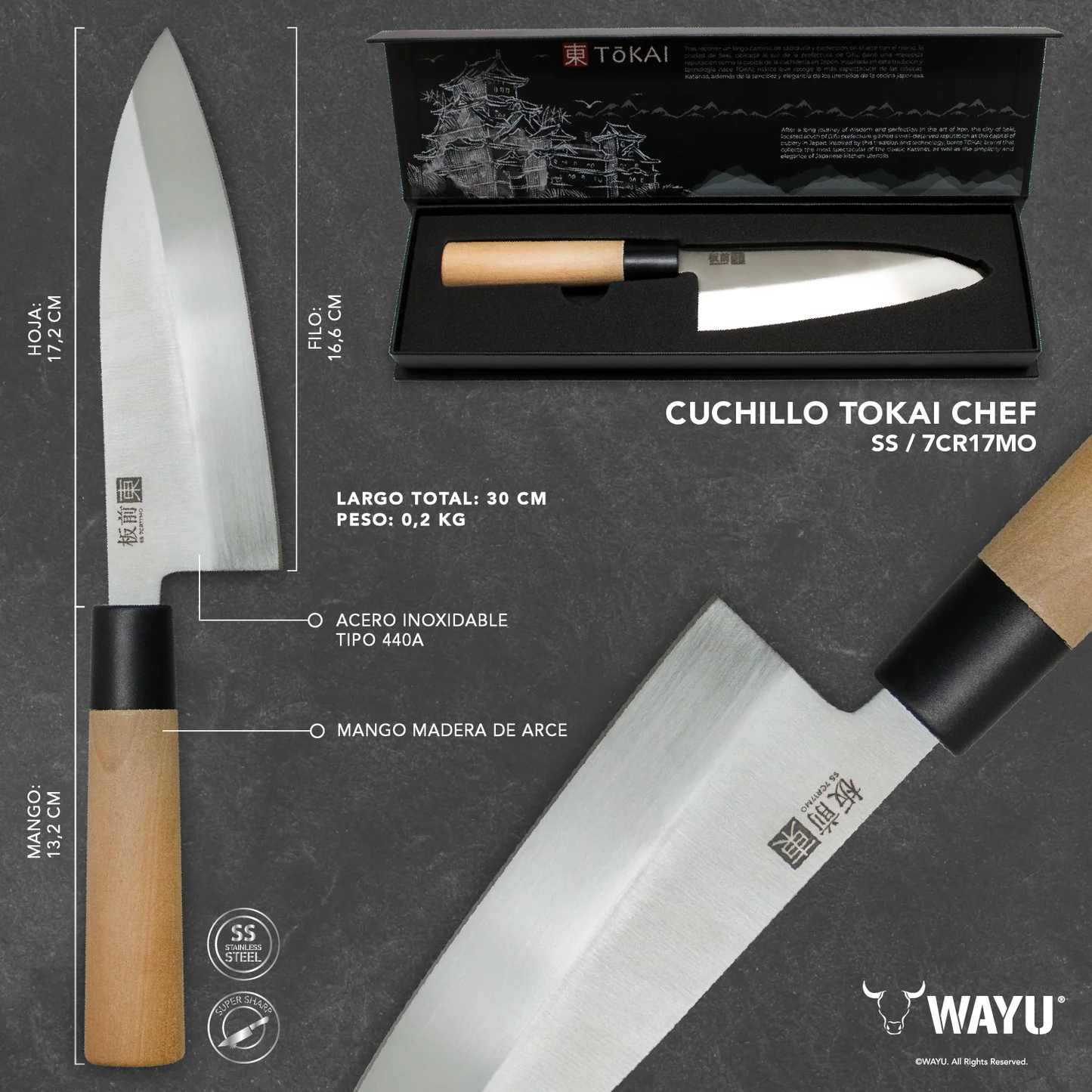 
                  
                    Cuchillo Tokai Chef
                  
                