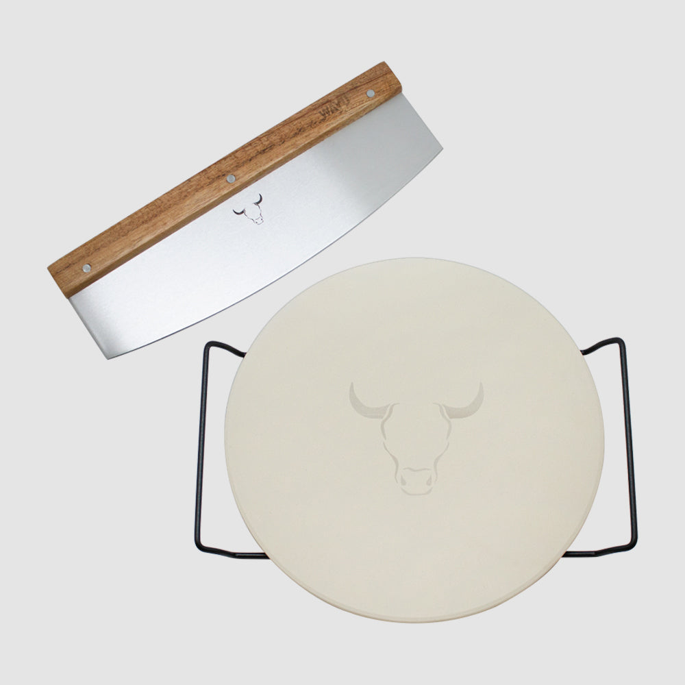 Set pizza (piedra + cortador) wayu