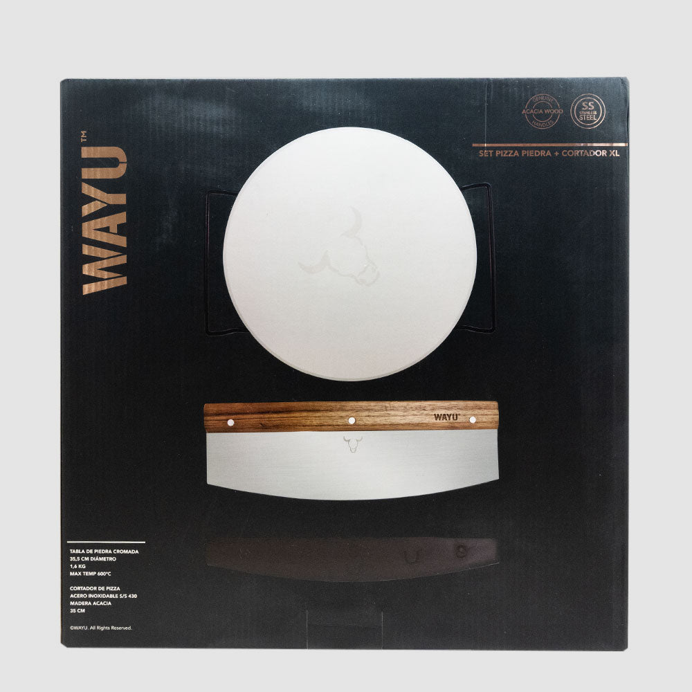 
                  
                    Set pizza (piedra + cortador) wayu
                  
                