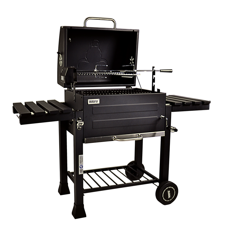 Parrilla a carbón con spiedo Wayu