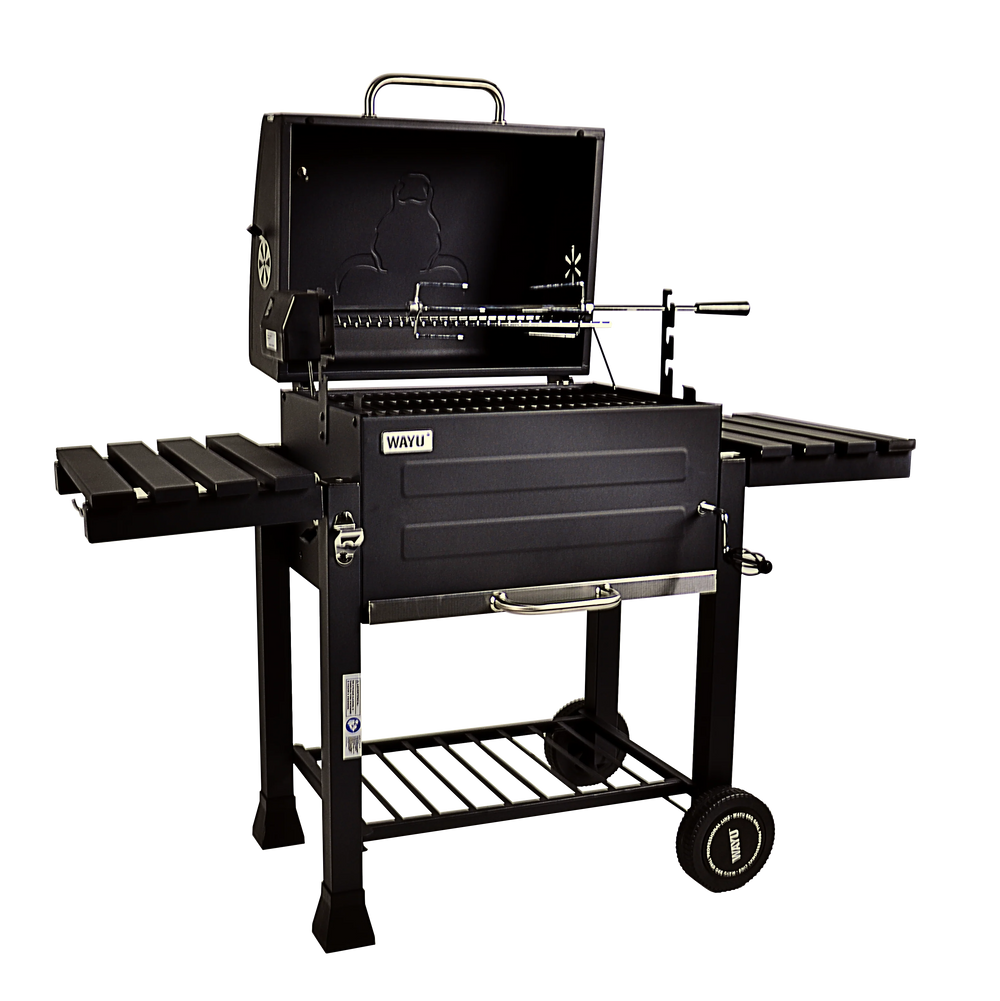 Parrilla a carbón con spiedo Wayu