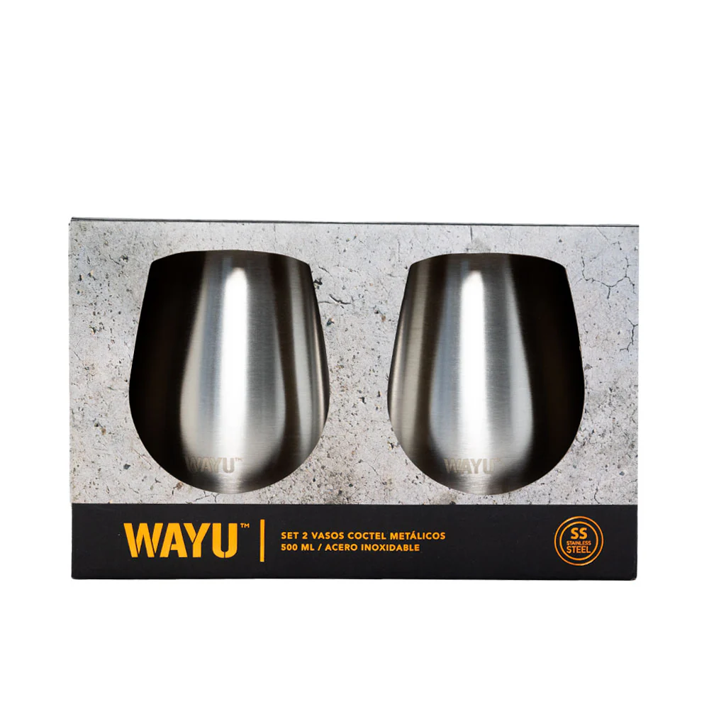 
                  
                    Set 2 Vasos Cocktail Metálicos 500ml Wayu
                  
                