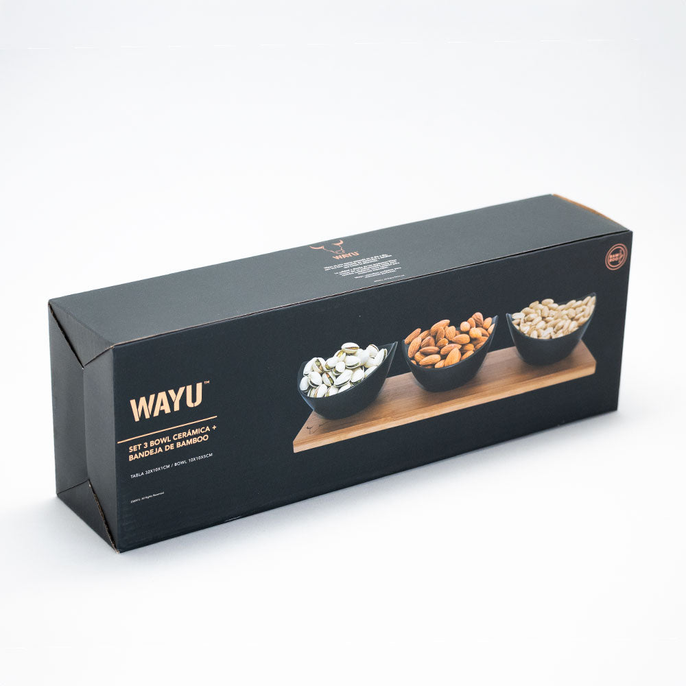 
                  
                    Set de 3 bowls aperitivo wayu
                  
                
