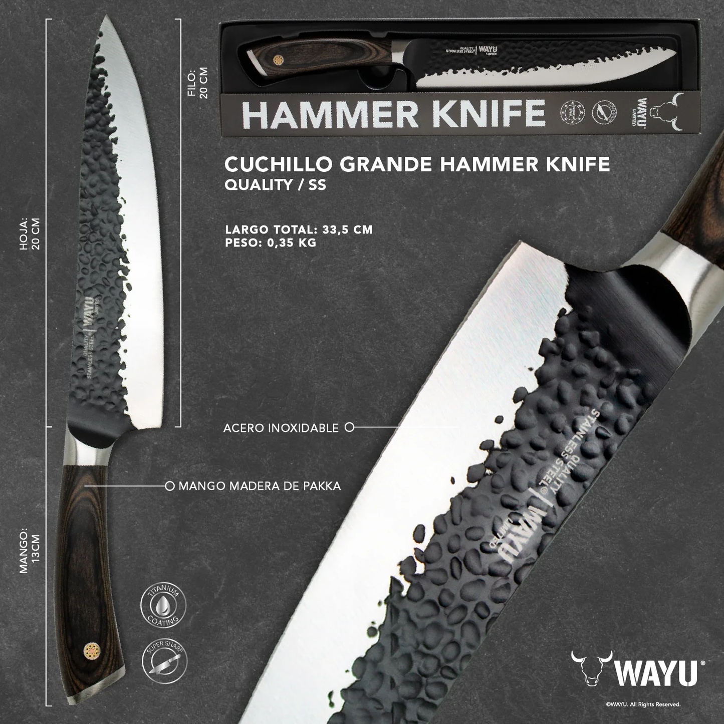 
                  
                    Cuchillo Hammer Grande Wayu
                  
                