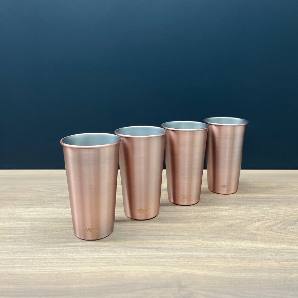 Pack 4 Vasos Copper Line 700 ml